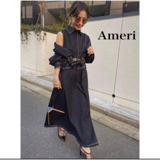 アメリヴィンテージ(Ameri VINTAGE)のアメリヴィンテージGENTLEWOMAN OVERLAP DRESS(ロングワンピース/マキシワンピース)