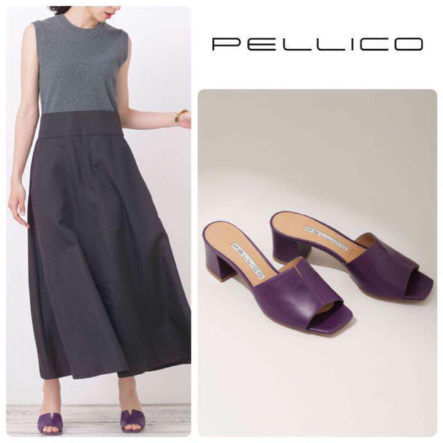 ブランド 新品 PELLICO ペリーコ Vカット レザー チャンキーヒール