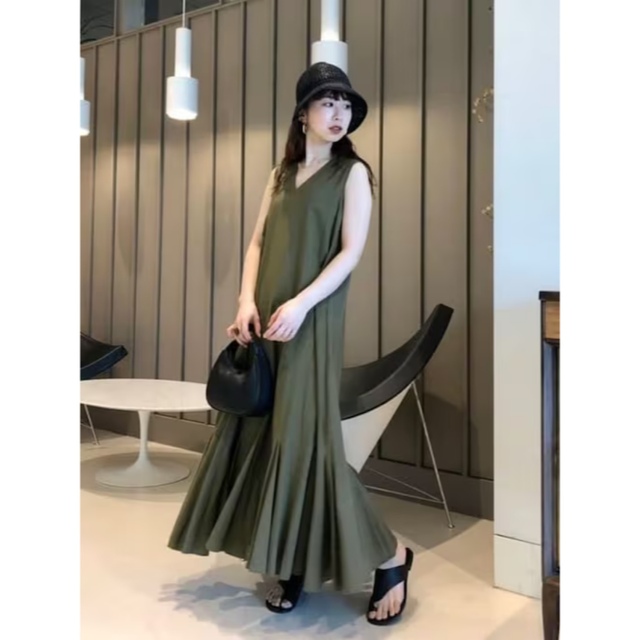 MARIHA マリハ 夏の月影のドレス オリーブ Demi-Luxe BEAMS 100%本物