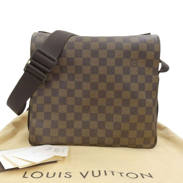 【本物保証】 布袋付 美品 ルイヴィトン LOUIS VUITTON ダミエ ナヴィグリオ ショルダーバッグ エベヌ N45255