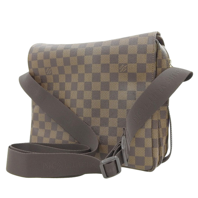 【本物保証】 布袋付 美品 ルイヴィトン LOUIS VUITTON ダミエ ナヴィグリオ ショルダーバッグ エベヌ N45255