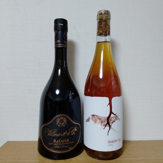 【ワイン２本セット】 ラタフィア１本、オレンジワイン１本 ※即購入可(ワイン)