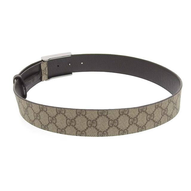【本物保証】 グッチ GUCCI GGスプリーム GGプラス ロゴ 腰ベルト コーティングキャンバス ブラウン系 114990 0959 85 34 希少 レア
