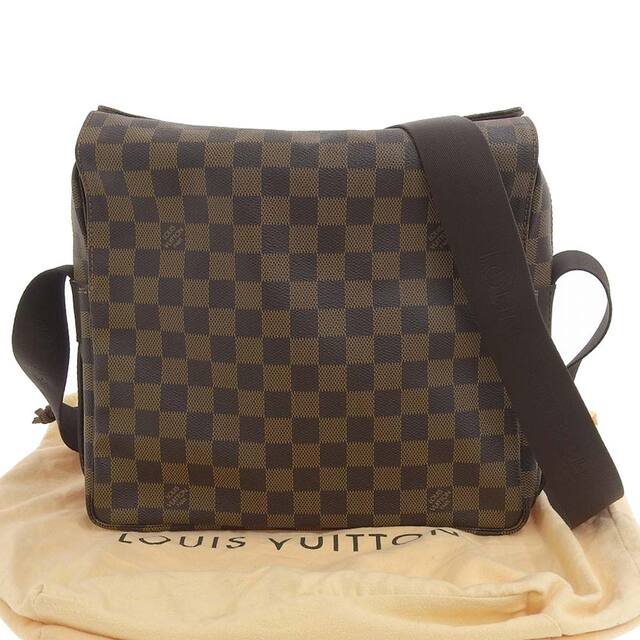 【本物保証】 布袋付 美品 ルイヴィトン LOUIS VUITTON ダミエ ナヴィグリオ ショルダーバッグ エベヌ N45255