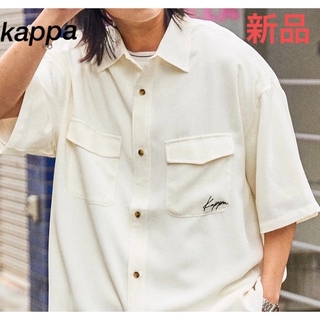 カッパ(Kappa)の新品未使用　kappa 両胸ポケットブラウス　シャツ　リラックスオーバーサイズL(シャツ)