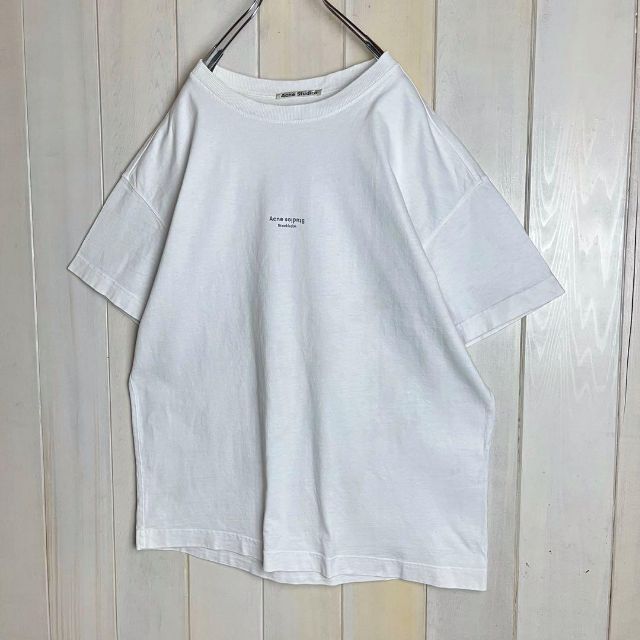 【希少デザイン】アクネストゥディオズ☆センターロゴTシャツ リバースロゴ