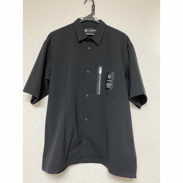 ジップポケットシャツ(5分袖)GU×UNDERCOVER Mサイズ ブラック