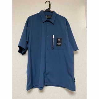 アンダーカバー(UNDERCOVER)のジップポケットシャツ(5袖)GU×UNDERCOVER Lサイズ ネイビー カラ(シャツ)