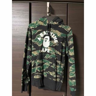 A BATHING APE タイガーパーカー　1stカモ　オリーブ　BAPE