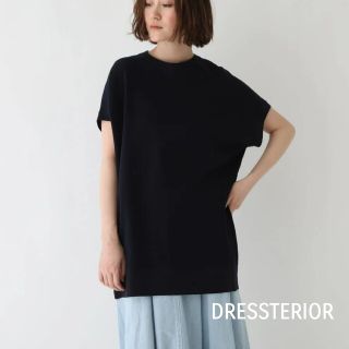 ドレステリア(DRESSTERIOR)のドレステリア  クルーネック裏毛プルオーバー   ネイビー  M(カットソー(半袖/袖なし))