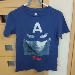 マーベル(MARVEL)のユニクロ Tシャツ キャプテンアメリカ140(Tシャツ/カットソー)