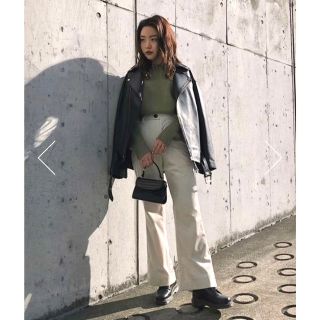 マウジー(moussy)のMOUSSY CREW NECK WOOL セーター グリーン マウジー ニット(ニット/セーター)