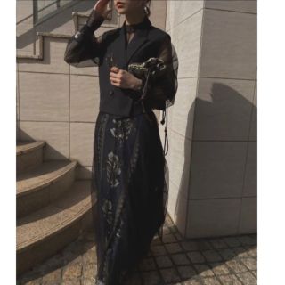 アメリヴィンテージ(Ameri VINTAGE)のameri vintage/ IMANE JACQUARD WRAP SKIRT(セット/コーデ)