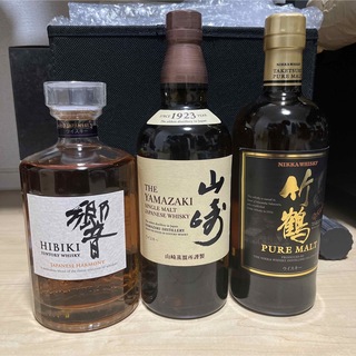 響、山崎、竹鶴 ウイスキー3本セット　未開封品(ウイスキー)