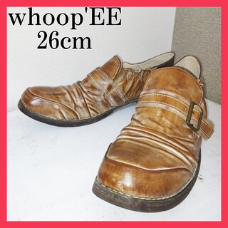 フーピー(whoopEE)のwhoop'EE' フーピー ダメージブーツ 本皮 26cm フーピーディドゥ(ブーツ)
