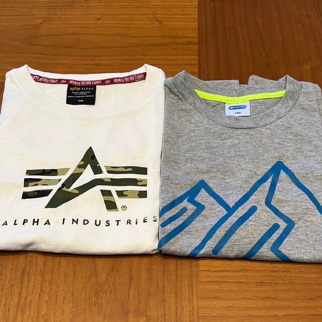 OUTDOOR(アウトドア)のOUTDOOR 、ALPHA INDUSTRIES　Tシャツセット　150cm キッズ/ベビー/マタニティのキッズ服男の子用(90cm~)(Tシャツ/カットソー)の商品写真