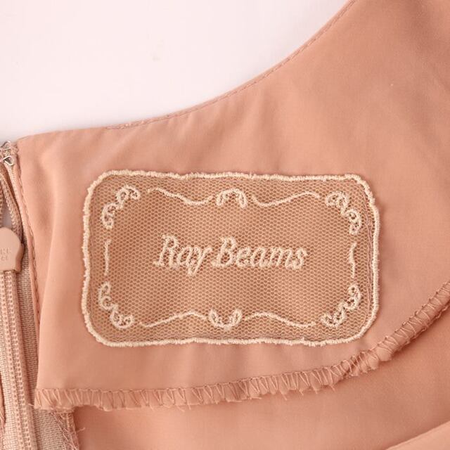 Ray BEAMS - レイビームス 半袖ワンピース インナー付き ラッフル