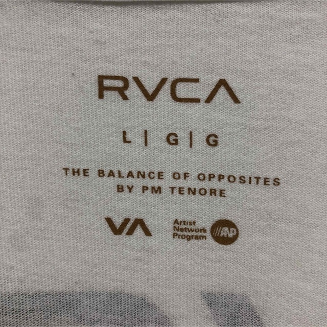 RVCA(ルーカ)のRVCA ルーカ　デカロゴ　刺繍ロゴ　Tシャツ　メンズ　L  メンズのトップス(Tシャツ/カットソー(半袖/袖なし))の商品写真