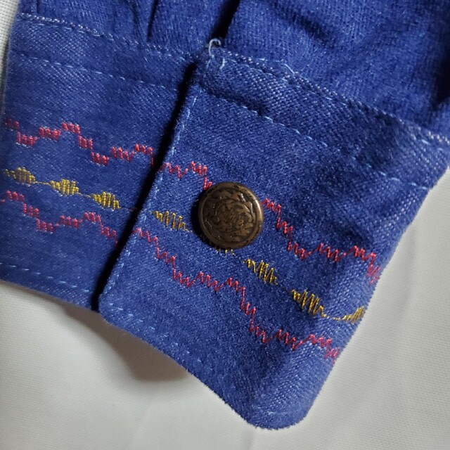 70s vintage カメ 刺繍 デニムジャケット Ruben's s.a. 8