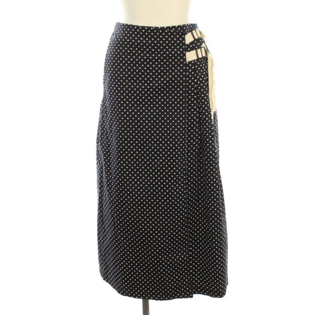 GRAMICCI(グラミチ)のGRAMICCI グラミチ ロングラップスカートS ネイビー　ドット　ビームス　 レディースのスカート(ロングスカート)の商品写真