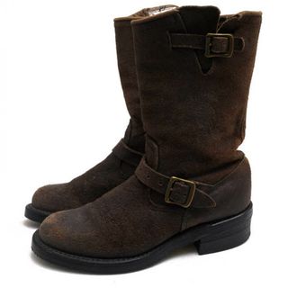 チペワ(CHIPPEWA)のチペワ／CHIPPEWA エンジニアブーツ シューズ 靴 メンズ 男性 男性用レザー 革 本革 ダークブラウン 茶 ブラウン  27921 11INCH BLACK BOMBER JACKETENGINEER Vibramソール プレーントゥ(ブーツ)