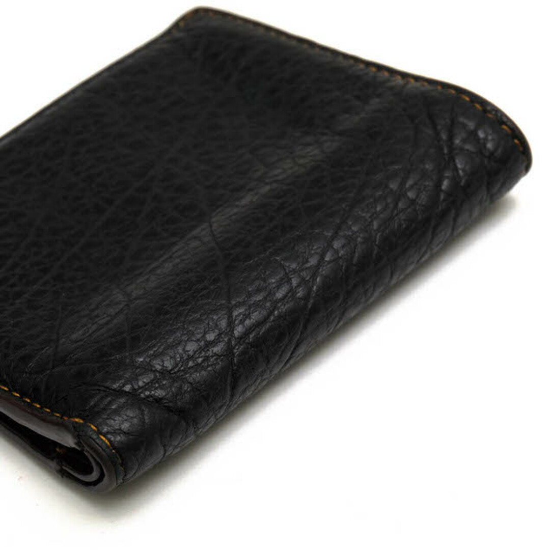 コーチ/COACH 財布 ウォレット メンズ 男性 男性用レザー 革 本革 ブラック 黒 11989 Slim Coin Wallet In Buffalo Embossed Leather スリム コインウォレット 小銭入れあり 二つ折り シボ革 シュリンクレザー