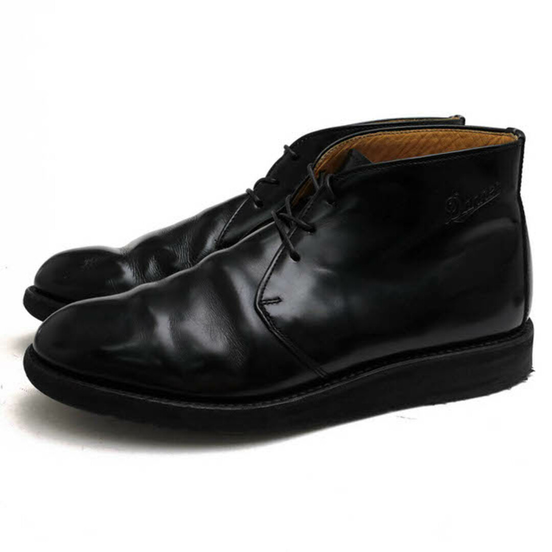 靴/シューズダナー／Danner チャッカブーツ シューズ 靴 メンズ 男性 男性用レザー 革 本革 ブラック 黒  D-4302 POSTMAN ポストマン ダンキャットソール プレーントゥ グッドイヤーウェルト製法