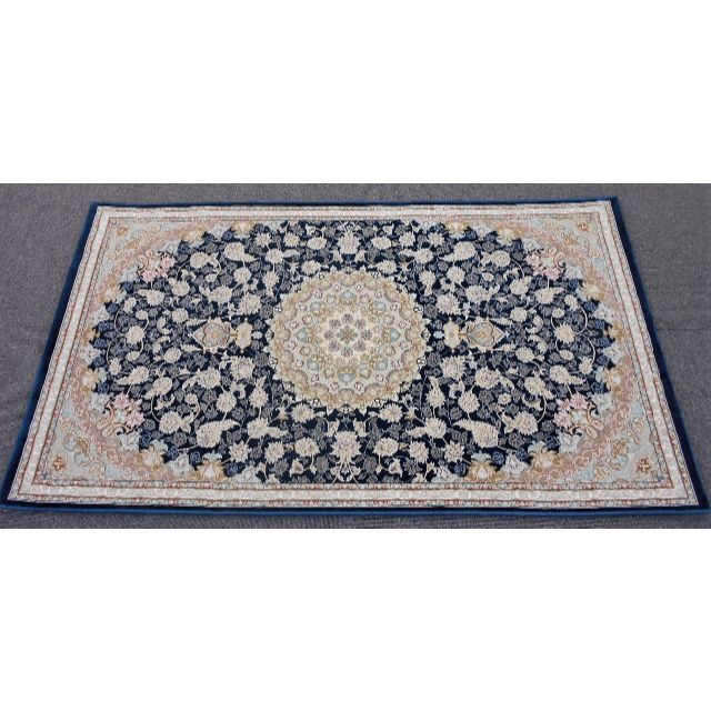 再入荷！225万ノット、超高密度織！イラン産絨毯 70×120cm‐201811