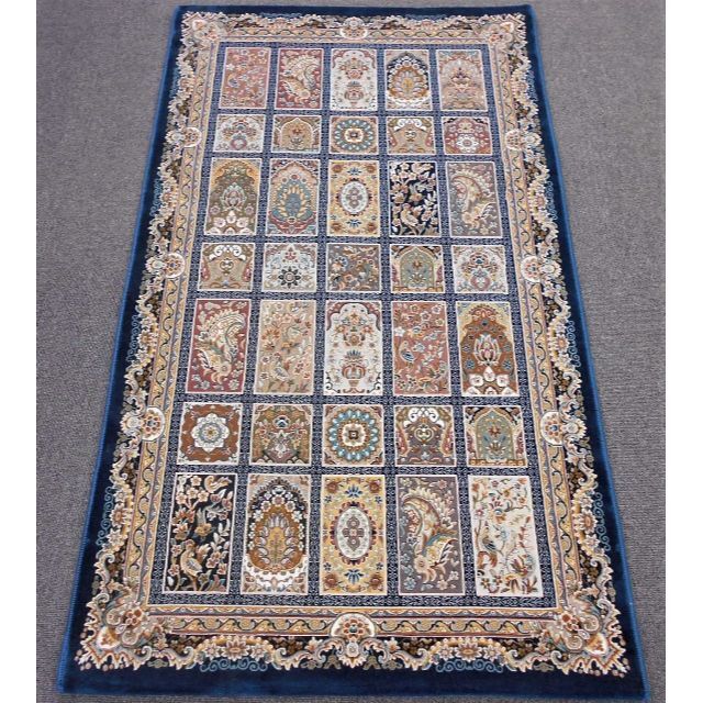 225万ノット!超高密度織 絨毯 本場 イラン産 70×120cm‐200241-