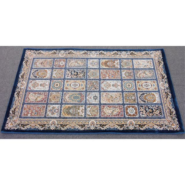 225万ノット!超高密度織 絨毯 本場 イラン産 70×120cm‐200241 何でも