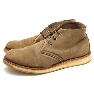 レッドウィング(REDWING)のレッドウィング／RED WING チャッカブーツ シューズ 靴 メンズ 男性 男性用スエード スウェード レザー 革 本革 ベージュ  3144 Heritage Work Chukka Boots Sage Mohave Suede セージ プレーントゥ グッドイヤーウェルト製法(ブーツ)