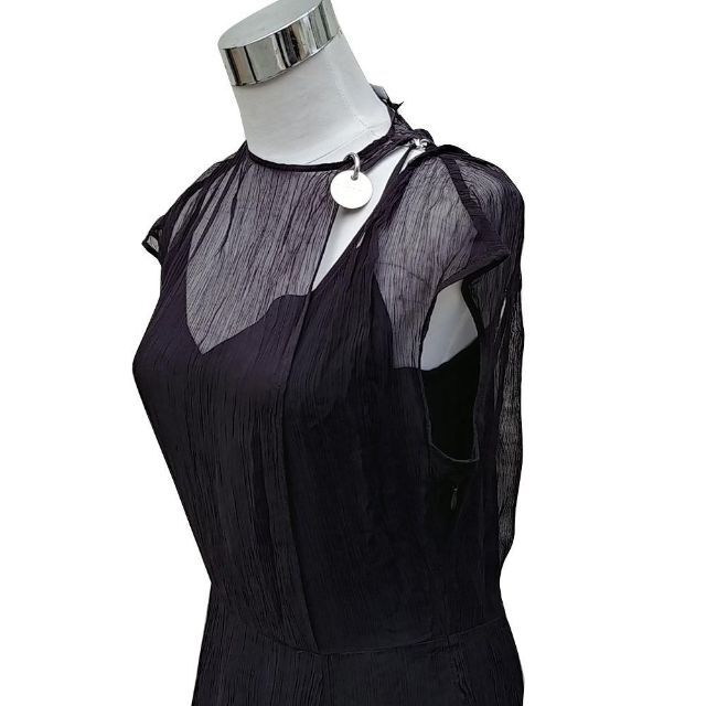 【新品】 S ディーゼル Diesel ロゴ ドレス ワンピース 黒