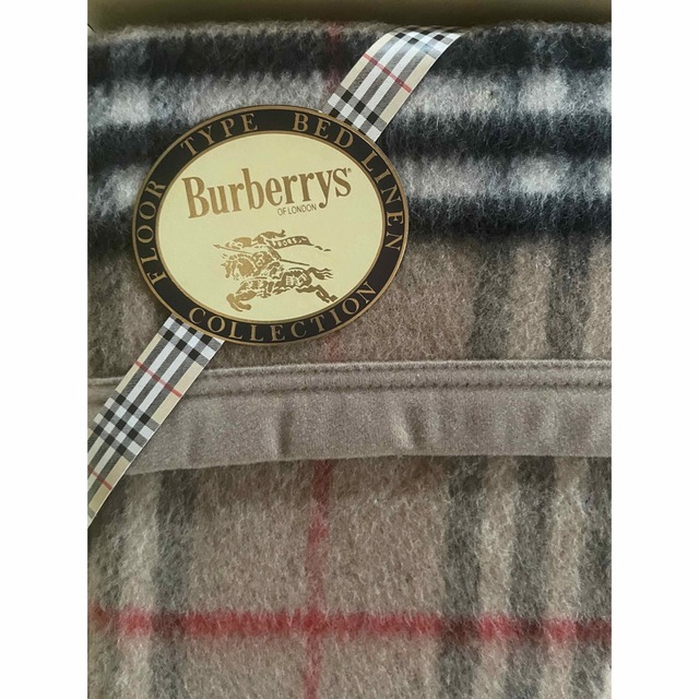 BURBERRY(バーバリー)の◆SAL E◆バーバリー◆ラム入り純毛毛布◆シングル インテリア/住まい/日用品の寝具(毛布)の商品写真