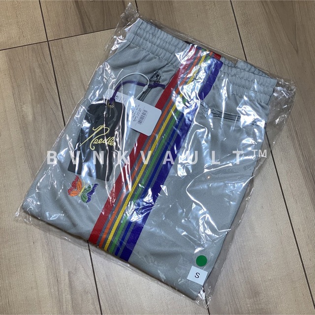 NEEDLES ニードルス 別注 トラックパンツ 灰 虹 レインボー グラデ S