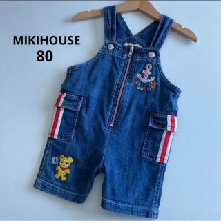 ミキハウス(mikihouse)のミキハウス　デニム　サロペット　オーバーオール　ハーフ　パンツ　マリン　春　夏　(パンツ)