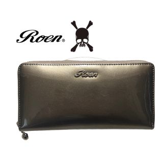 ロエン(Roen)のRoen ロエン エナメル レザー ラウンドジップウォレット 長財布 スカル(長財布)