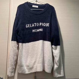 ジェラートピケ(gelato pique)のGELATO PIQUE HOMME ルームウェア　トップス　ネイビー　L(ニット/セーター)