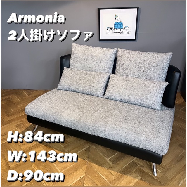 【送料無料キャンペーン＆大幅値下げ中】　Armonia 2人掛け　ソファ二人掛けソファ