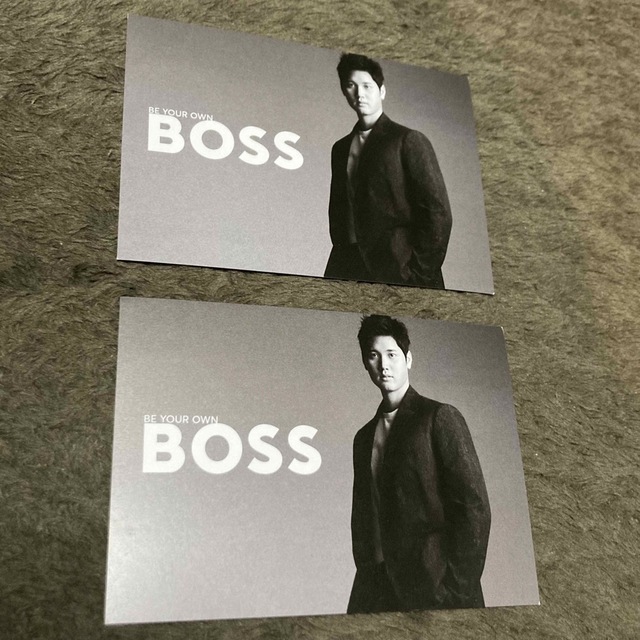 新品レア 大谷翔平 HUGO BOSS ポストカード 2枚セット ハガキ | フリマアプリ ラクマ