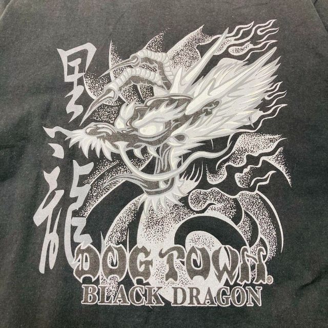 ドッグタウン 黒龍 ブラックドラゴン 刺繍ロゴ Tシャツ
