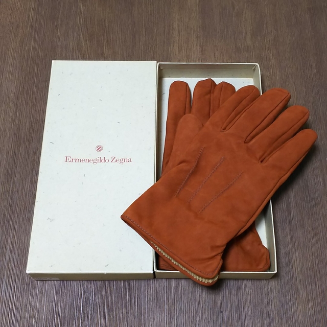 ファッション小物【Ermenegildo Zegna】レザーグローブ