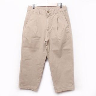 ユニクロ(UNIQLO)のUNIQLO ユニクロ ストレッチ ワイドクロップドチノパン ベージュ 73cm(その他)