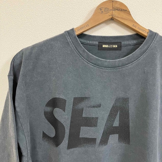 込 抽選当選品★限定WIND AND SEA L/S Tee★チャコールL