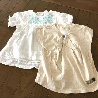 キムラタン(キムラタン)の＊未使用＊ 女の子　半袖チュニック、Tシャツ　90、95(Tシャツ/カットソー)