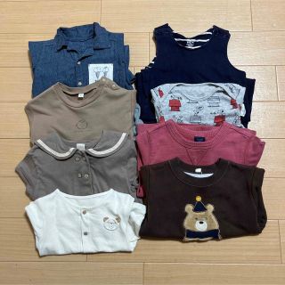 ベビーギャップ(babyGAP)の値下げ中！80サイズ　男女兼用✿8着セット(ロンパース)