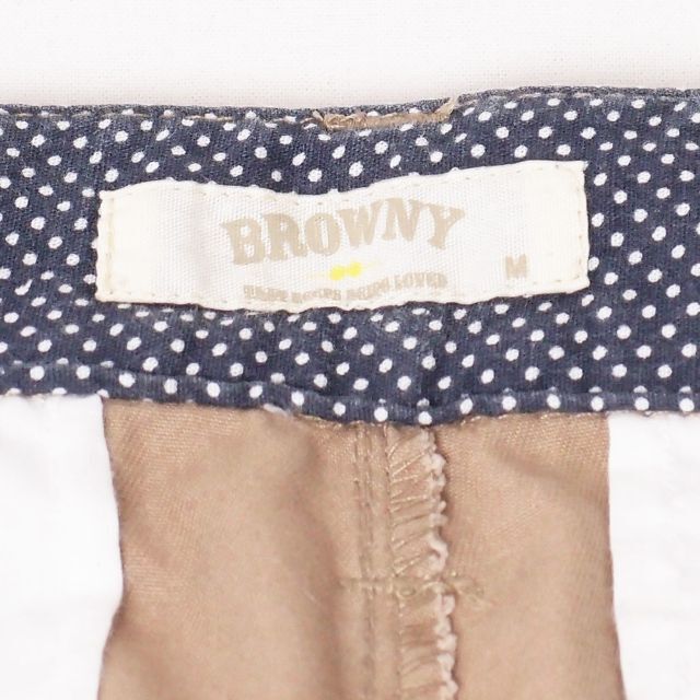 BROWNY(ブラウニー)のBROWNY コットン 7分丈チノパン ベージュ Mサイズ メンズのパンツ(その他)の商品写真