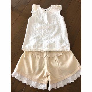 キムラタン(キムラタン)の＊美品＊ 女の子　ノースリーブ、キュロット　サイズ90 (パンツ/スパッツ)