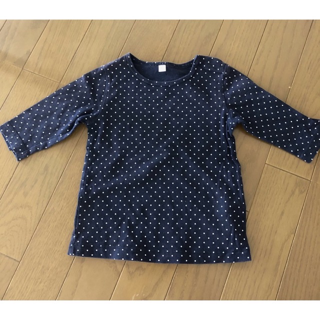 キムラタン(キムラタン)の女の子　七分袖Tシャツ、長袖カーディガン　90 キッズ/ベビー/マタニティのキッズ服女の子用(90cm~)(Tシャツ/カットソー)の商品写真