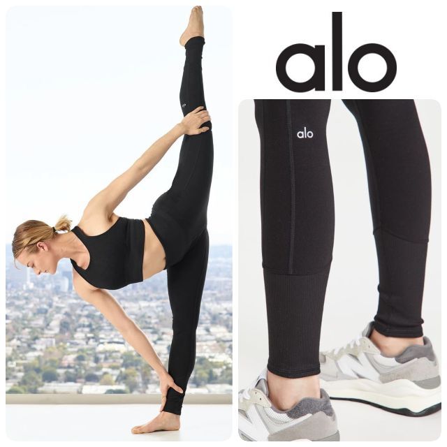 alo yoga ハイウェストレギンス xs 美品