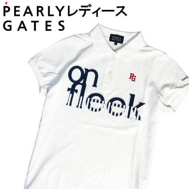 PEARLY GATES パーリーゲイツ  半袖ポロシャツ  ホワイト 0